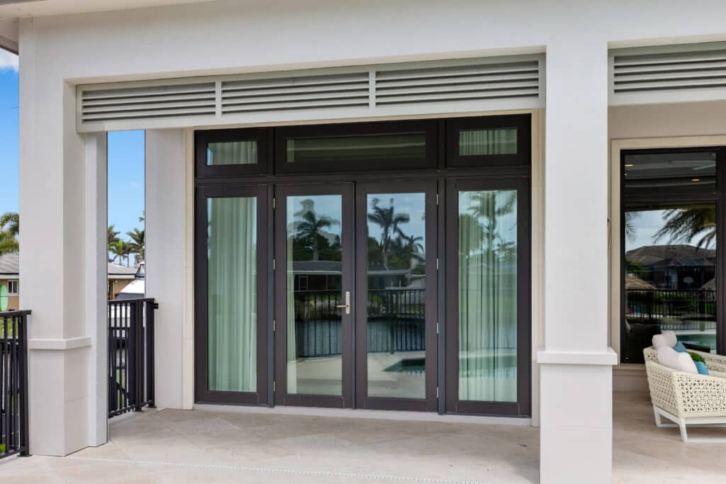 Storm Smart Impact Doors - French Door Bronze