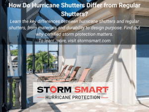 How do hurricane shutters differ from regular shutters